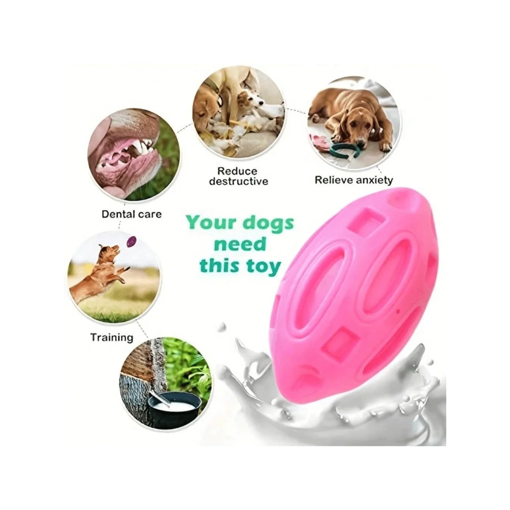 1pcs Indestructible Squeaky Ru - огляд і ціна Indestructible Dog Chew Toy